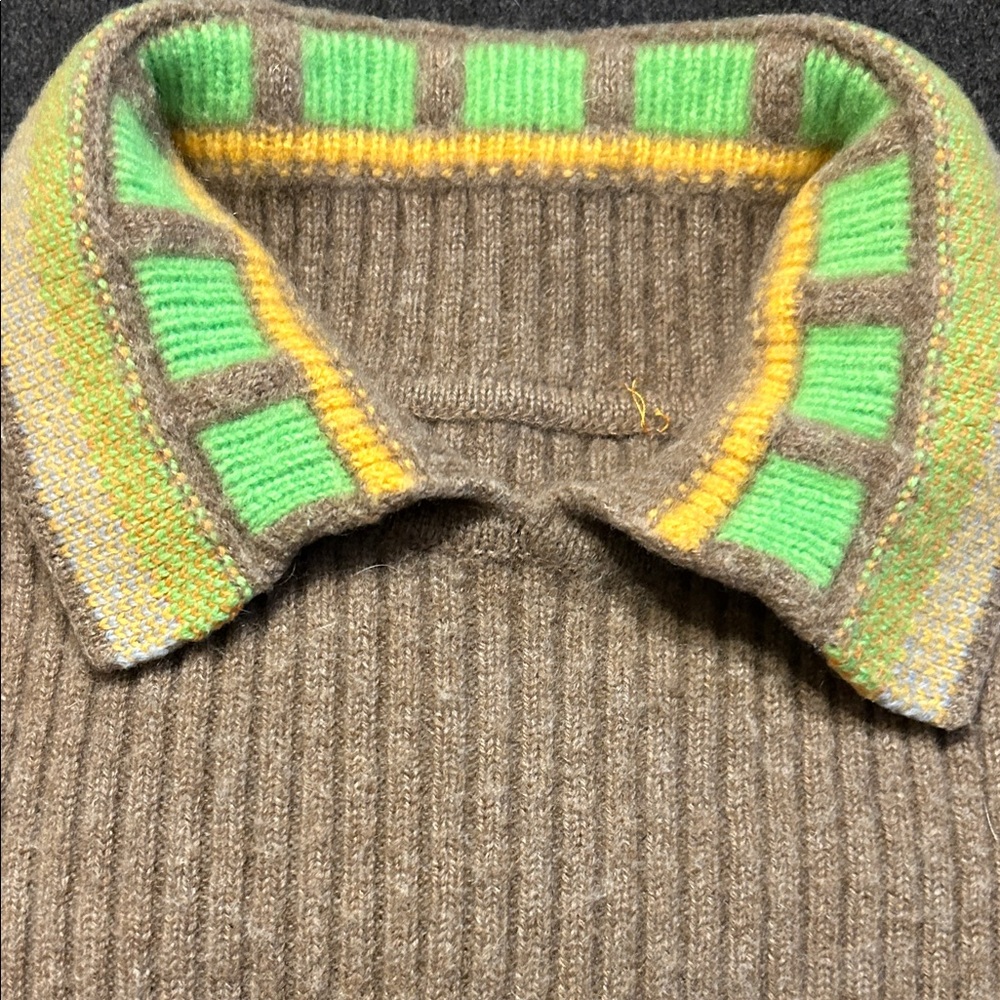 Guest In Residence, Camel Dickie w/ Green Yellow Trim